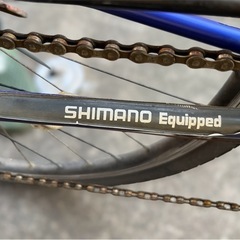 受付終了いたしました【ジャンク品】 前輪パンク カゴ歪み スポーツタイプ カゴ付き　自転車 鍵付き 　　の画像