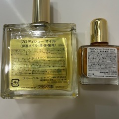 NUXEボディーオイル&Diorの日焼け止め乳液の画像