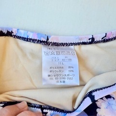 【ほぼ新品】上下セット　ブルーの水着の画像