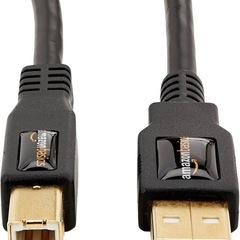 Amazonベーシック USB ケーブル USB2.0 プリンター対応 3.0m (USB-A オス - USB-B オス), ブラックの画像