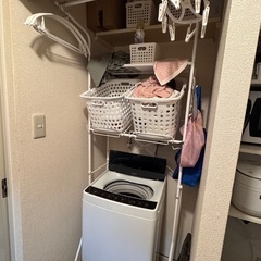 ニトリ　洗濯機ラックの画像
