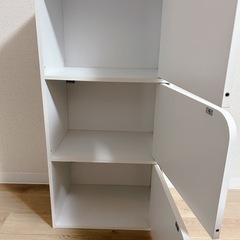 3段　カラーボックス　白　収納ボックス　の画像