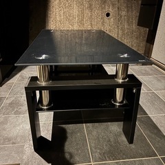 ※お譲りする方が決まりました※ガラスローテーブルの画像