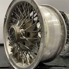 希少 RAYS VOLK ABTISAN SPIRIT レイズ ボルクワイヤー 14インチ 4本 6J5HPCD114.3約+18 ワイヤーホイール 旧車ホイール 当時物(MHF017MYR)クレジットカード QRコード決済可能の画像