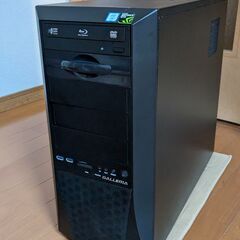 すぐ使えるガレリアゲーミングPC/Win11/BDドライブ搭載/GTX 1070/i7/モンハンワイルズにも/全国配送可能の画像