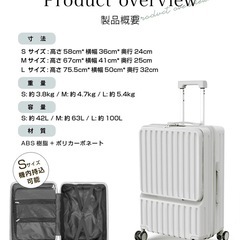 新品未使用　スーツケース　キャリーケース　キャリーバッグ　旅行バッグの画像