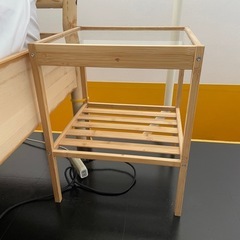 NESNA ネスナ サイドテーブル（竹製）36×35cmの画像
