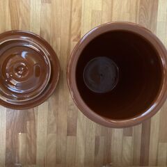 常滑焼 かめ 久松窯 蓋付き 漬物容器 壺 梅干し 味噌の画像