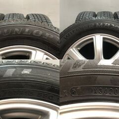 【DUNLOP WM03 185/65R15】スタッドレス【PRD 15インチ 5.5J4HPCD100+42】20年製 バリ溝 MAZDA2 ノート ティーダ デミオ等　(MTC939)クレジットカード QRコード決済可能の画像