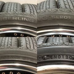 【SEIBERLING SL201 215/40R17】夏タイヤ【WORK Euroline ユーロライン 17インチ 7J4/5HPCD100+26】深リム ブラック ディッシュ　(KTD482)クレジットカード QRコード決済可能の画像
