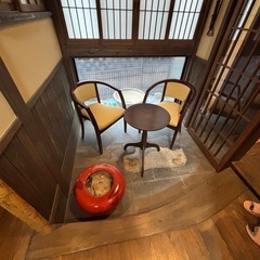 アンティーク陶器塗り火鉢の画像