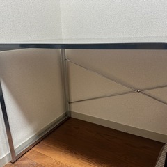 広々PCデスク ブラックの画像
