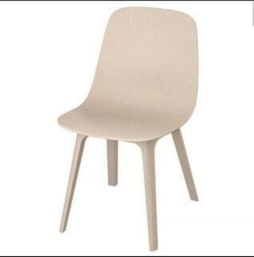 ①IKEA イケア　ODGER オドゲル　ダイニングチェア　2脚セット ODGER オドゲル 回転チェア, ホワイト, ベージュ - IKEA