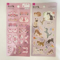 猫　シール　ステッカーセットの画像