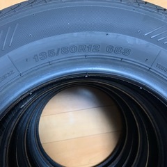 【新品・未使用】ブリヂストン スニーカー SNK2 タイヤ 4本セット 135/80R12 68Sの画像