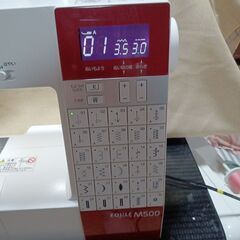 ジャノメミシンM500現行機種美品の画像
