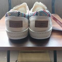 新品 27cm メンズ スリッポン ホワイト シューズ 靴 男女兼用(H195-ZS)の画像