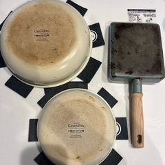 グリーンパン3個セットお譲りしますの画像