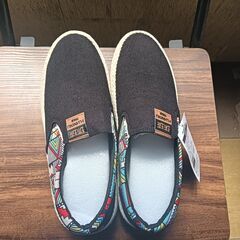 新品 26cm メンズ スリッポン ブラック シューズ 靴 男女兼用(H192-ZS)の画像