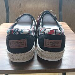 新品 26cm メンズ スリッポン ブラック シューズ 靴 男女兼用(H197-ZS)の画像