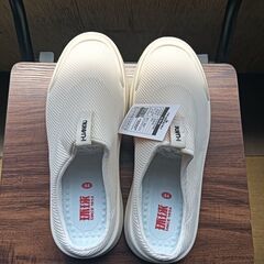 新品 27cm メンズ スリッポン シューズ ホワイト 靴 男女兼用 カジュアル(H200-ZS)の画像