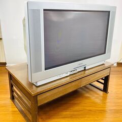 【レトロゲームOK】SHARP カラーテレビ HYPER DDFC 32C-PB500 2003年製 リモコン無し 側面ヤケありの画像