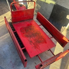 実働中古/整備済農機具【アテックス/四国製作所　運搬車　XL260】積載250kg/手動ダンプ　引き取り希望🙇‍♂️の画像