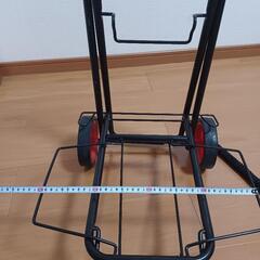 金属製キャリーカート 約90cm レッドホイールの画像