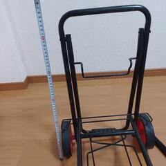 金属製キャリーカート 約90cm レッドホイールの画像
