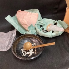アサヒビール　未使用　バチ割り」と呼ばれる焼酎の飲み方を提供する際に使われる器と柄杓　2個 和食器の画像