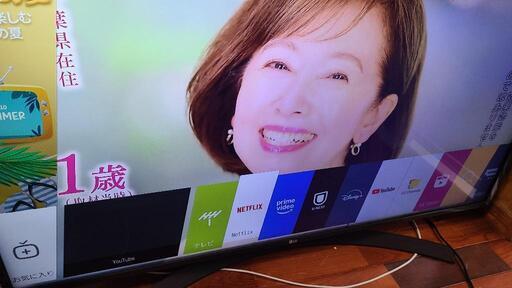 LG製☆49型液晶テレビ☆YouTube、Netflix見れます！
