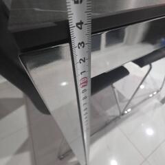 IKEA TORSBY 大理石調 セラミック ダイニングテーブルセット　椅子４脚付きの画像
