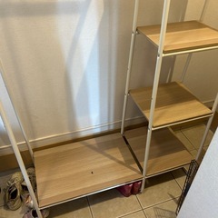ハンガーラック 収納棚　の画像