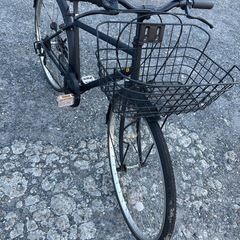 自転車黒色の画像