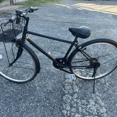 自転車黒色の画像