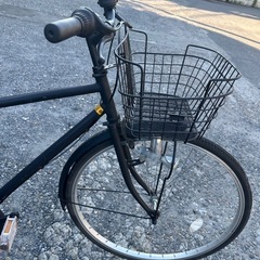 自転車黒色の画像