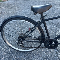自転車黒色の画像