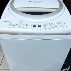 (送料無料) 洗濯・乾燥機 洗8kg 乾4.5kg ヒーター熱で完全に乾かす TOSHIBA ⑤の画像