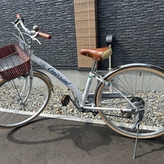 26インチ　自転車　女の子　クロワッサン　シティサイクルの画像