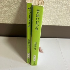 佐藤多佳子さんの小説、サマータイムと黄色い目の魚、2冊セットの画像