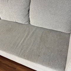早い者勝ち　ニトリ布張りカウチソファベッドの画像