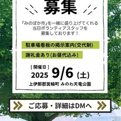 ボランティアスタッフ募集