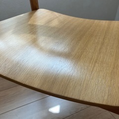 無印良品　オーク材ダイニングアームチェアの画像