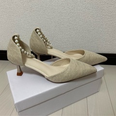 0729まで！【新品】パンプス　パーティー用0728八潮駅18時半引き渡し可能 ※コメント順優先の画像