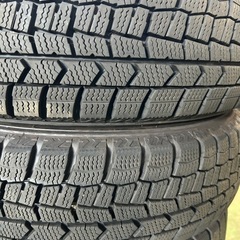 155/65R14 ダンロップ　ウインターマックス02 2023年製造　ホイール付き　4本　うっすら新品線有り　バリ溝
の画像
