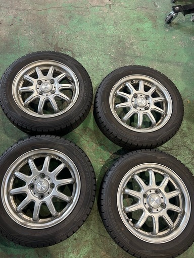 155/65R14 ダンロップウインターマックス02 2023年製造ホイール