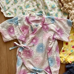 浴衣 女の子🌻👘  80センチ 子供服 14点セットの画像