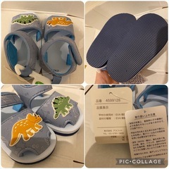 3点セット　試着のみ＆新品　サンダル　スニーカーシューズの画像