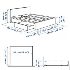 IKEA ベッドフレーム　ダブルサイズの画像
