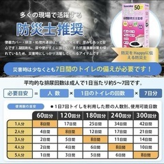 未使用 簡易トイレ【防災士監修 15年保存】【50回分】の画像